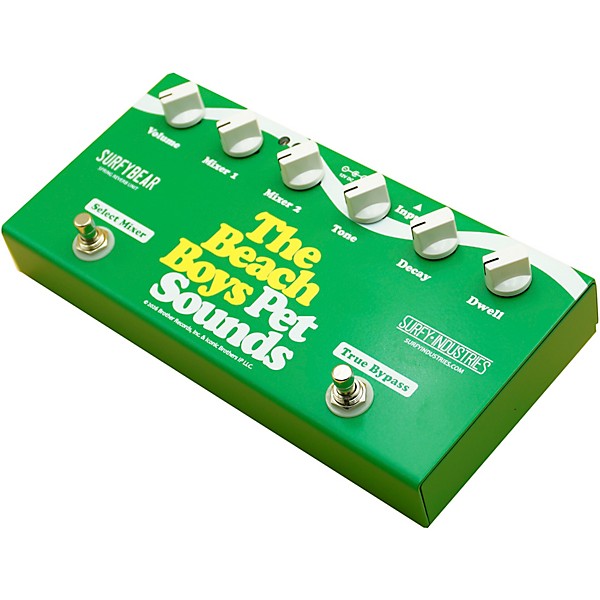Surfy Industries SurfyBear The Beach Boys Pet Sounds Spring Reverb Unit Pedal - Green