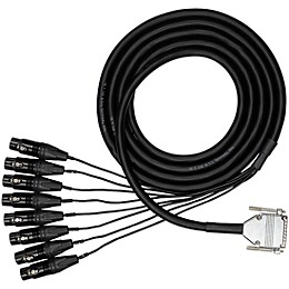 Hosa Edge Analog Audio Snake - DB25 to XLRF, 1 m