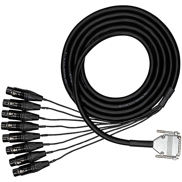Hosa Edge Analog Audio Snake - DB25 to XLRF, 1 m