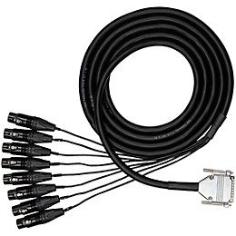 Hosa Edge Analog Audio Snake - DB25 to XLRF, 2 m