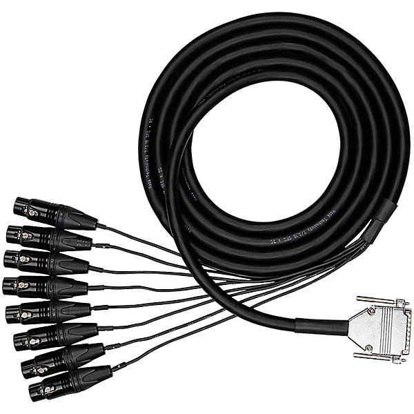 Hosa Edge Analog Audio Snake - DB25 to XLRF, 2 m