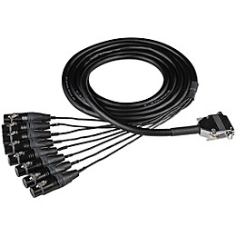 Hosa Edge Analog Audio Snake - DB25 to XLRF, 2 m
