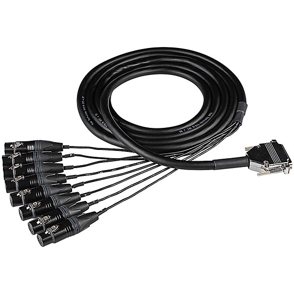 Hosa Edge Analog Audio Snake - DB25 to XLRF, 2 m