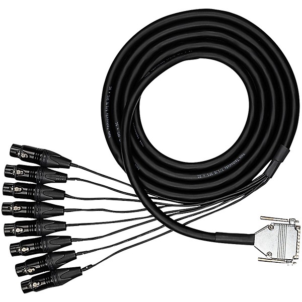 Hosa Edge Analog Audio Snake - DB25 to XLRF, 3 m
