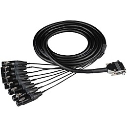 Hosa Edge Analog Audio Snake - DB25 to XLRF, 3 m