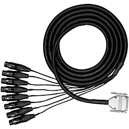 Hosa Edge Analog Audio Snake - DB25 to XLRF, 4 m
