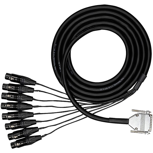 Hosa Edge Analog Audio Snake - DB25 to XLRF, 4 m
