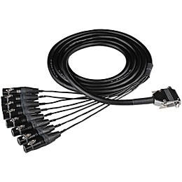 Hosa Edge Analog Audio Snake - DB25 to XLRF, 4 m