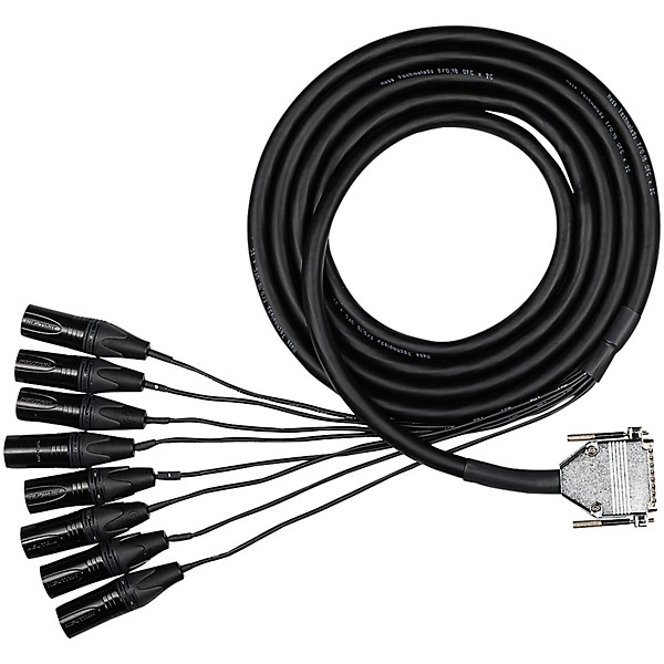 Hosa Edge Analog Audio Snake - DB25 to XLRM, 2 m