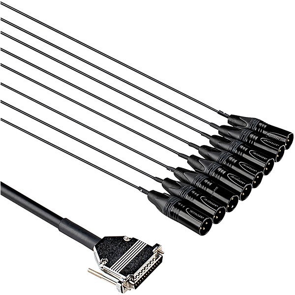 Hosa Edge Analog Audio Snake - DB25 to XLRM, 2 m