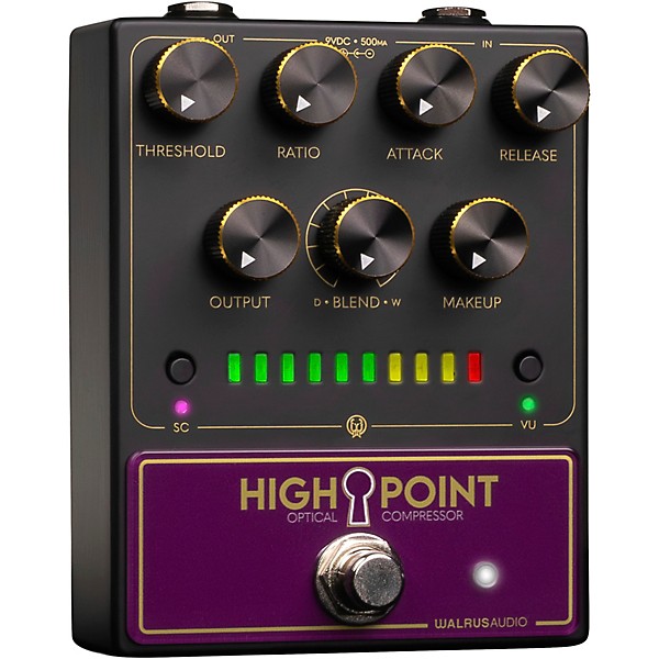 Walrus Audio Highpoint Optical Compressor Pedal - Black