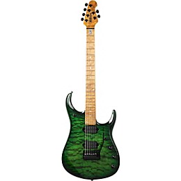 Ernie Ball Music Man JP15 John Petrucci Signature Electric Guitar - Green Tiger Eye Quilt