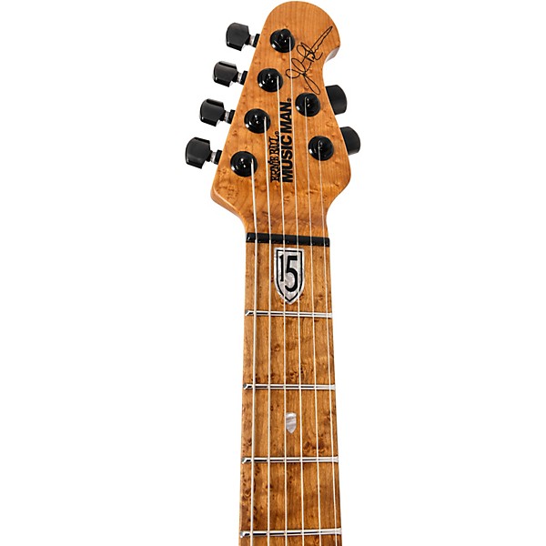 Ernie Ball Music Man JP15 John Petrucci Signature Electric Guitar - Green Tiger Eye Quilt