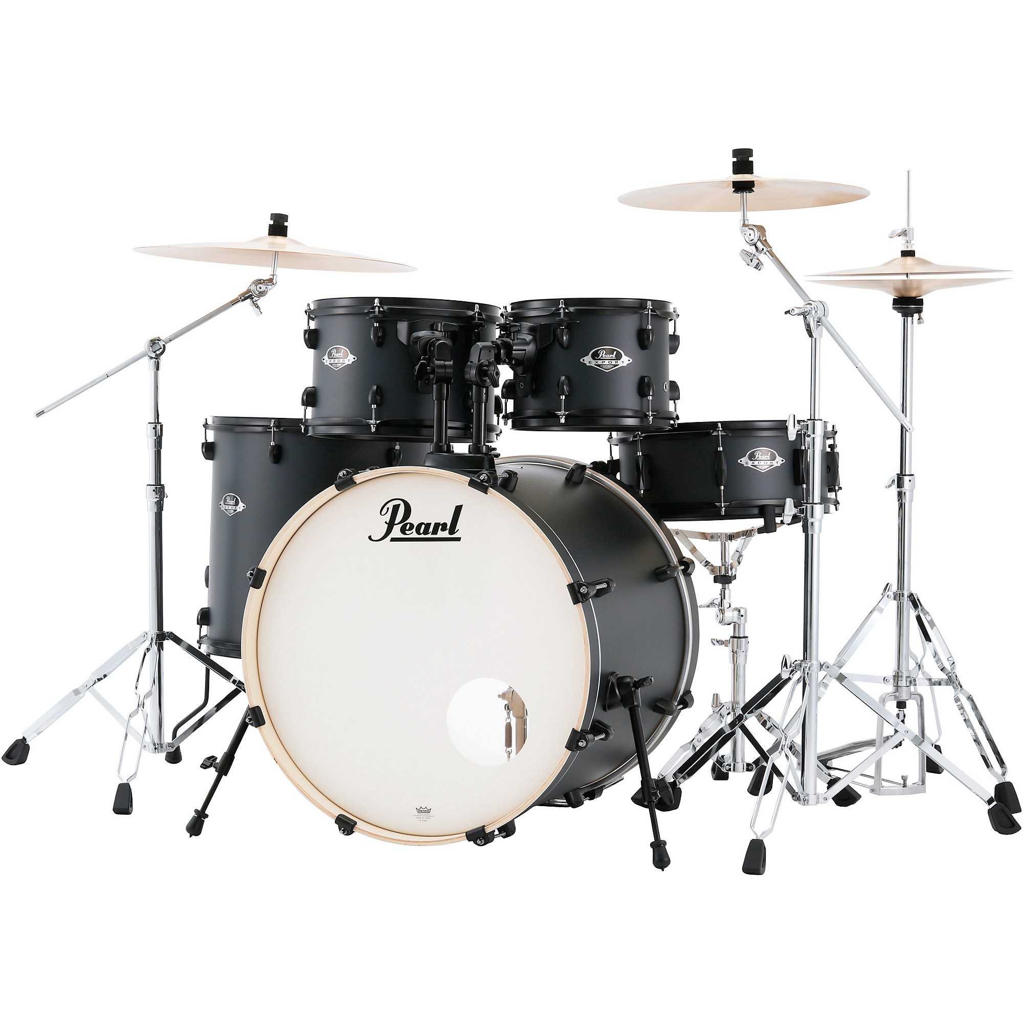 Pearl Export 5-Piece Drum Set With Sabian PX Cymbals - Graphite