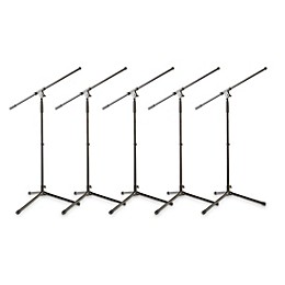 Musician's Gear MS-220 Tripod Mic Stand 5-Pack