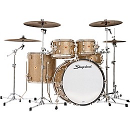 Slingerland Radio King 5-Piece Drum Shell Pack With 22" Bass Drum and 14" Snare - Gold Glass