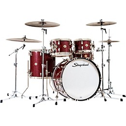 Slingerland Radio King 5-Piece Drum Shell Pack With 22" Bass Drum and 14" Snare - Maroon Glass
