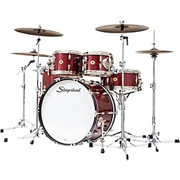 Slingerland Radio King 5-Piece Drum Shell Pack With 22" Bass Drum and 14" Snare - Maroon Glass