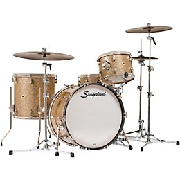Slingerland Radio King 4-Piece Drum Shell Pack With 22" Bass Drum and 14" Snare - Gold Glass