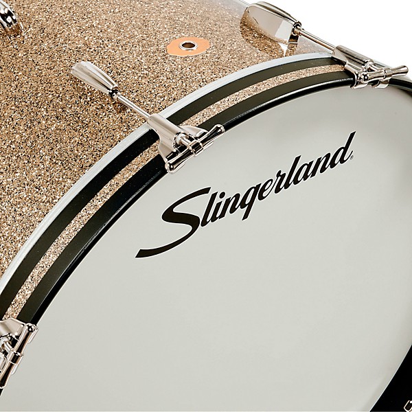 Slingerland Radio King 4-Piece Drum Shell Pack With 22" Bass Drum and 14" Snare - Gold Glass