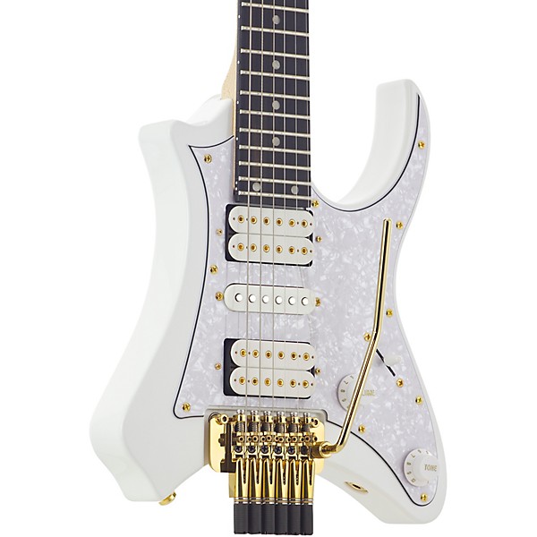 Traveler Guitar Vaibrant Deluxe V88XHL Electric Guitar - Frost White