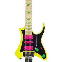 Traveler Guitar Vaibrant Deluxe V88XHL Electric Guitar - Electric Yellow