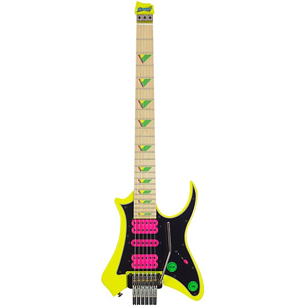 Traveler Guitar Vaibrant Deluxe V88XHL Electric Guitar - Electric Yellow