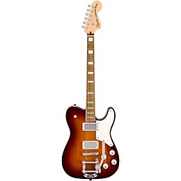 Squier Paranormal Troublemaker Telecaster Deluxe Electric Guitar With Bigsby Vibrato - Honey Sunburst