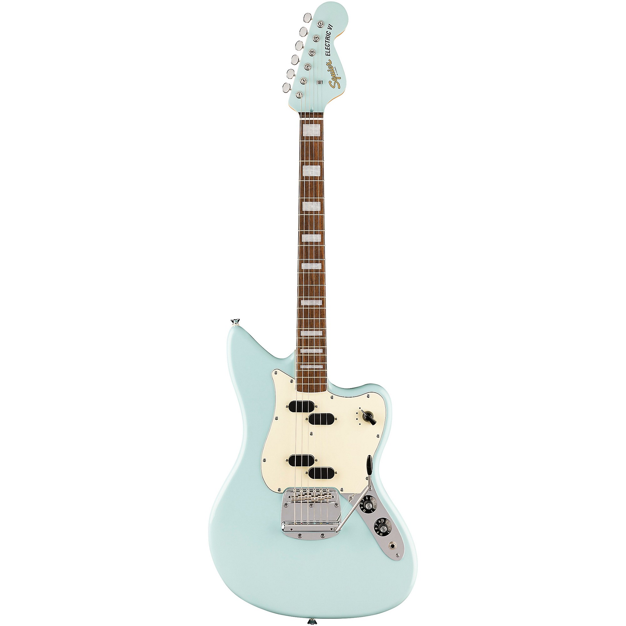 Squier Paranormal Electric VI Electric Guitar - Daphne Blue