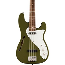 Squier Paranormal Precision Bass Thinline SJ - Laurel Fingerboard, Olive