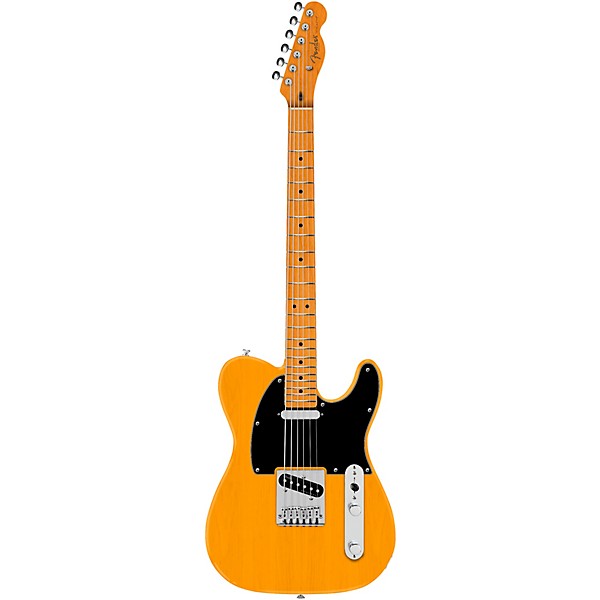 Fender 75th Anniversary Player II Baritone Telecaster Electric Guitar - Maple Fingerboard, Butterscotch Blonde