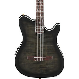 Ibanez TOD20FMN Tim Henson Signature Nylon-String Acoustic-Electric Guitar - Black Burst Fade