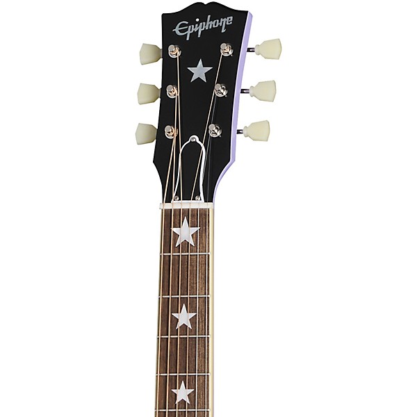 Epiphone Inspired by Gibson Custom J-180 LS Acoustic-Electric Guitar - Lavender