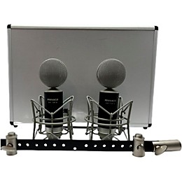 Pinnacle Microphones Fat Top II Active/Passive Ribbon Microphone With Lundahl Transformer - Matched Stereo Pair, Black