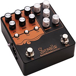 EarthQuaker Devices Scrolls Bass Odyssey EQ and Overdrive Pedal - Black