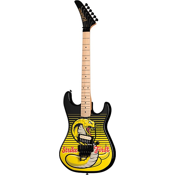 Kramer Baretta "Strike First" Electric Guitar - EVH D-Tuna, Cobra Black and Yellow