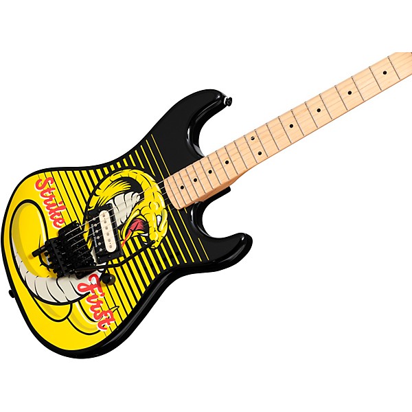 Kramer Baretta "Strike First" Electric Guitar - EVH D-Tuna, Cobra Black and Yellow