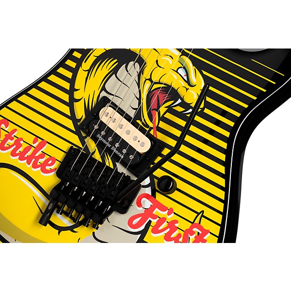 Kramer Baretta "Strike First" Electric Guitar - EVH D-Tuna, Cobra Black and Yellow