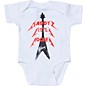 Gibson Daddy's Little Rocker Flying V Onesie 3/6M White thumbnail