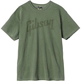 Gibson Olive Logo T-Shirt Medium