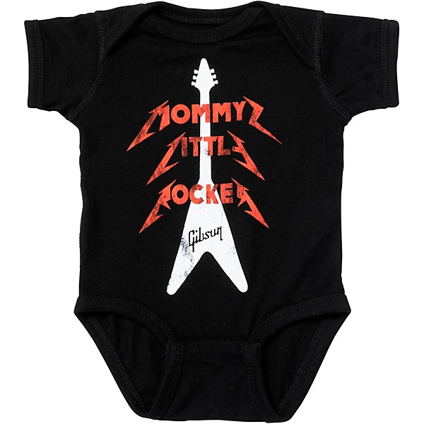 Gibson Mommy's Little Rocker Flying V Onesie 12/18M