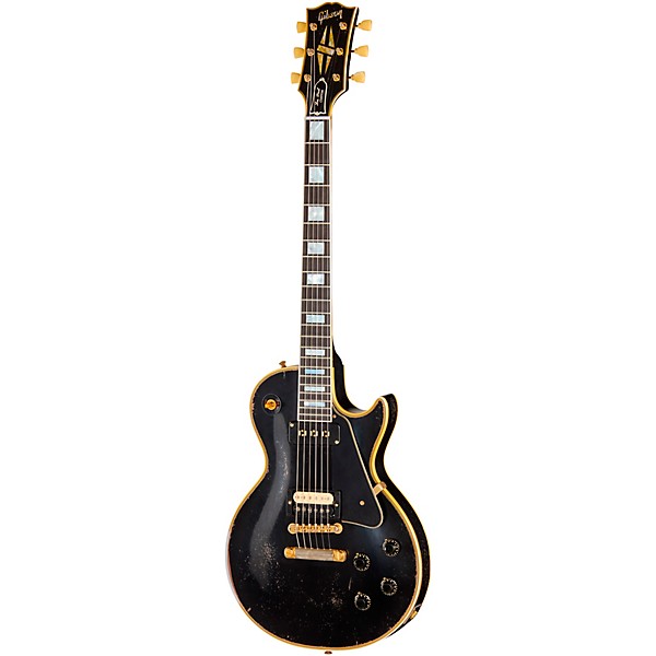 Gibson Custom 1954 Les Paul Custom Reissue Electric Guitar - Heavy Aged, Ebony