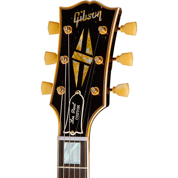 Gibson Custom 1954 Les Paul Custom Reissue Electric Guitar - Heavy Aged, Ebony