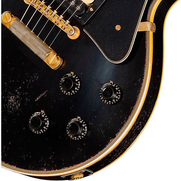 Gibson Custom 1954 Les Paul Custom Reissue Electric Guitar - Heavy Aged, Ebony