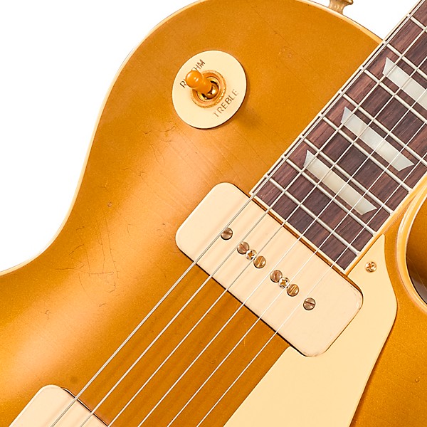 Gibson Custom 1956 Les Paul Standard Reissue Electric Guitar - Light Aged, All Gold