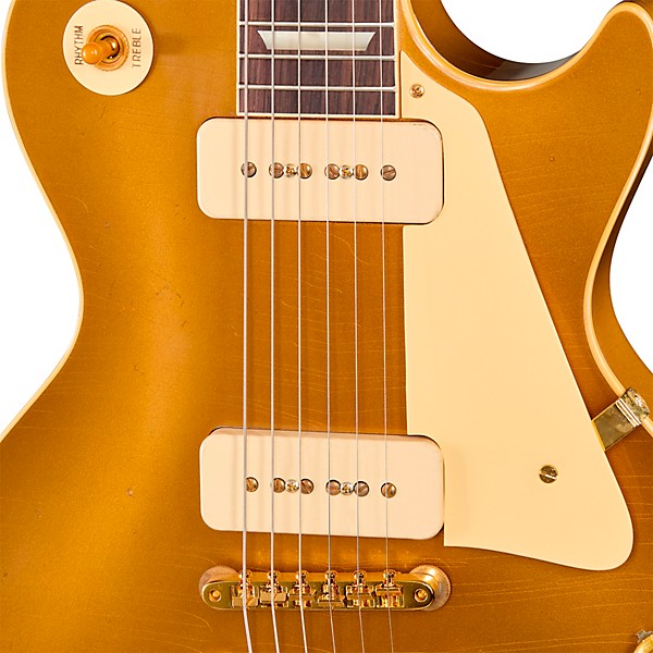 Gibson Custom 1956 Les Paul Standard Reissue Electric Guitar - Light Aged, All Gold