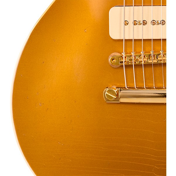 Gibson Custom 1956 Les Paul Standard Reissue Electric Guitar - Light Aged, All Gold