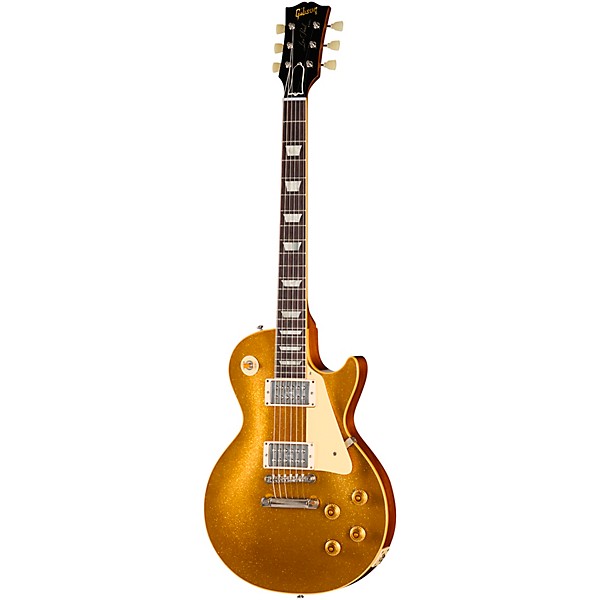 Gibson Custom 1957 Les Paul Reissue Electric Guitar With TV Jones Power'Tron Pickups - VOS, Gold Sparkle