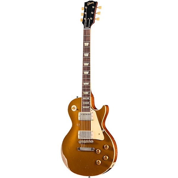 Gibson Custom 1957 Les Paul Standard Reissue Electric Guitar - Ultra Heavy Aged, Mustard Gold