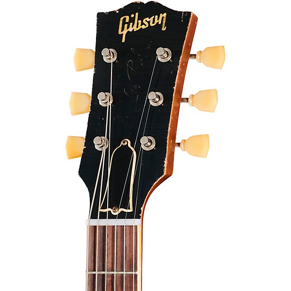 Gibson Custom 1957 Les Paul Standard Reissue Electric Guitar - Ultra Heavy Aged, Mustard Gold